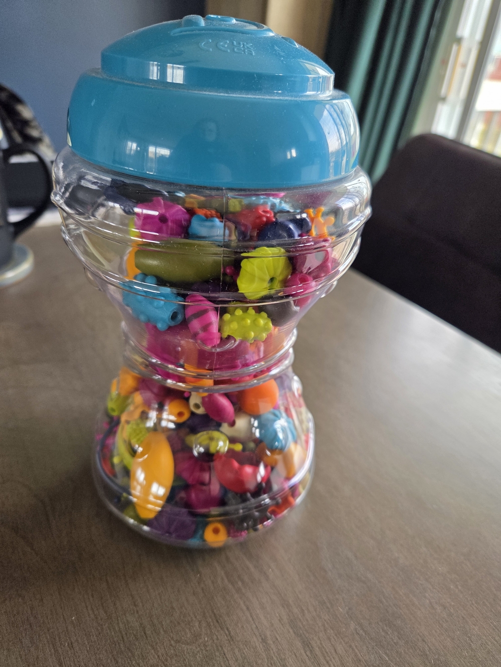 Bead Spinner Activity Toy - Turquoise Top